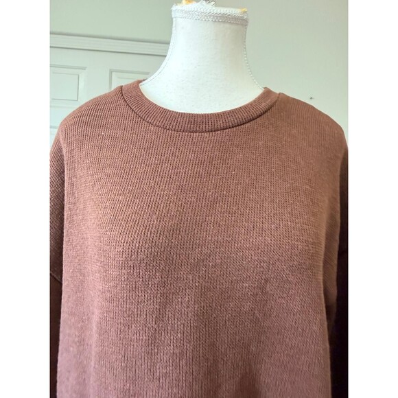 Madewell Womens Brown Knit Pullover Sweater Crew Neck Long Sleeve Large - Picture 6 of 14